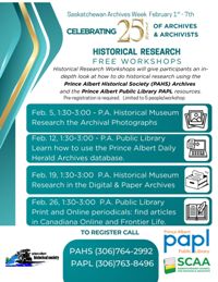 Historical Research Workshops - February 2026