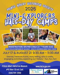 Summer 2026 Mini-Explorers Half-Day Camp Poster